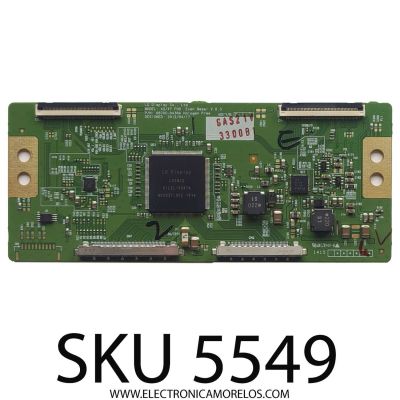 T-CON PARA TV LG / NUMERO DE PARTE 6871L-3300B / 6870C-0436A / PANEL LD550EUD(UF)(B1) / MODELO 55WS50BS-BL.AUSJLH	